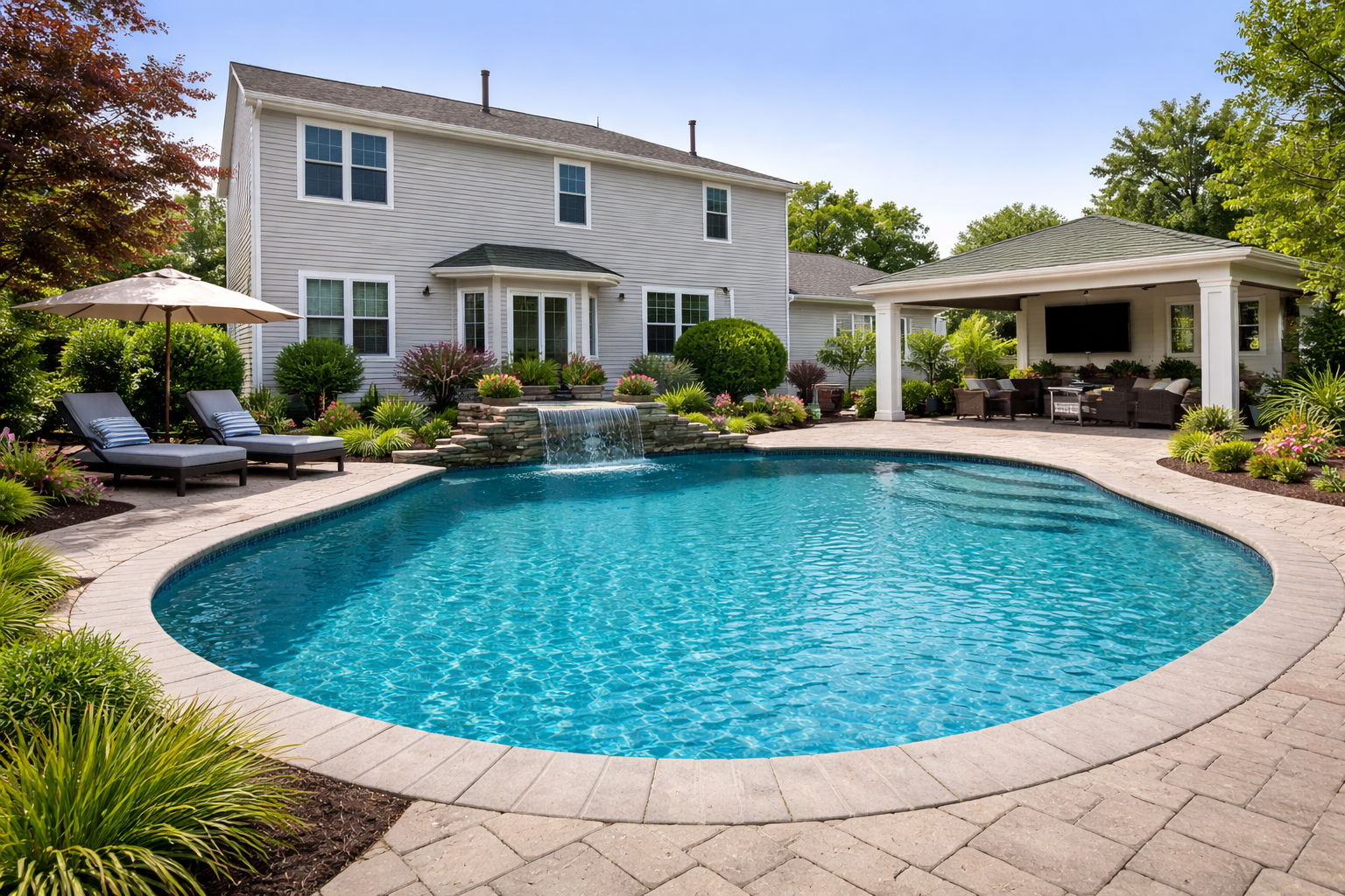 After - Renovated Result with Pool